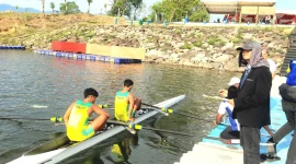 Atlet dayung Maluku Utara di PON 2024.