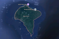 Tangkapan layar maps Pulau Mayau, Kecamatan Pulau Batang Dua, Kota Ternate.