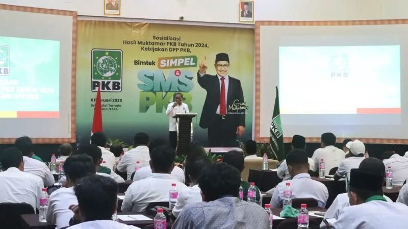 Sosialisasi hasil Muktamar PKB 2024 di Hotel Bela Ternate. (Istimewa)