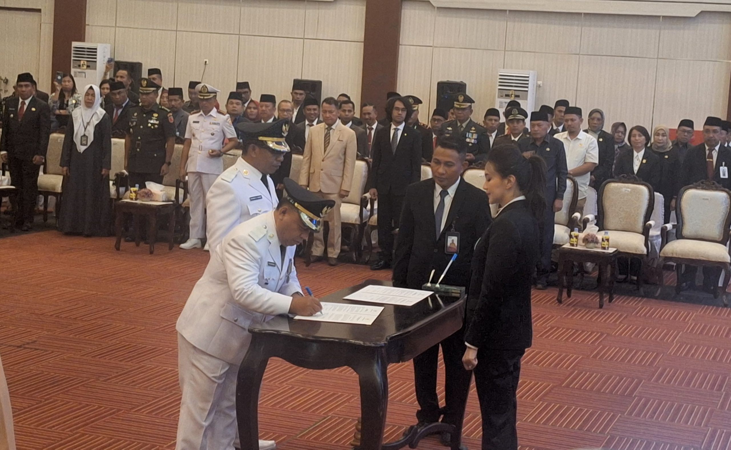 Gubernur Malut Resmi Lantik Bupati Dan Wakil Bupati Halut Periode 2025-2030