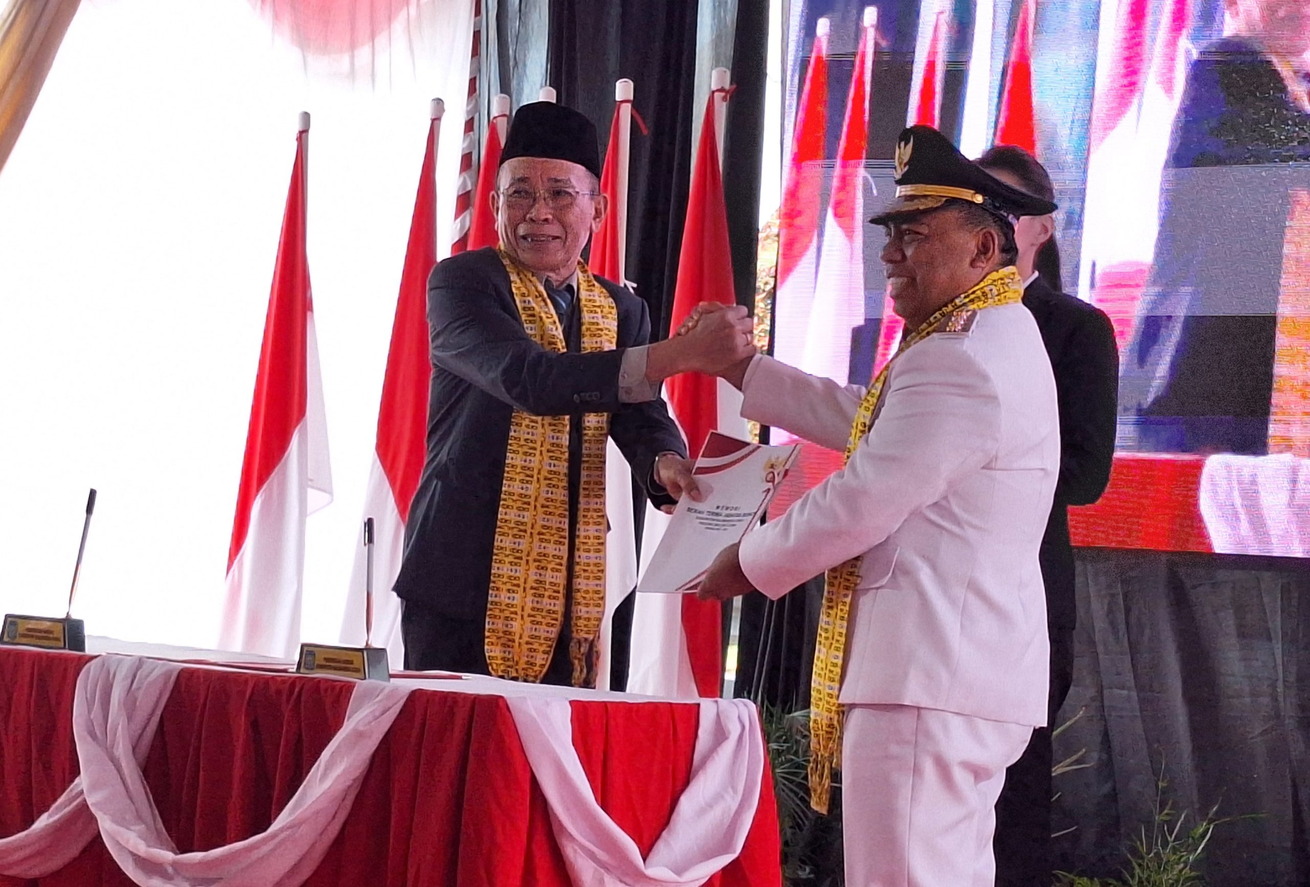 Gubernur Malut Hadiri Sertijab Bupati Dan Wakil Bupati Halut