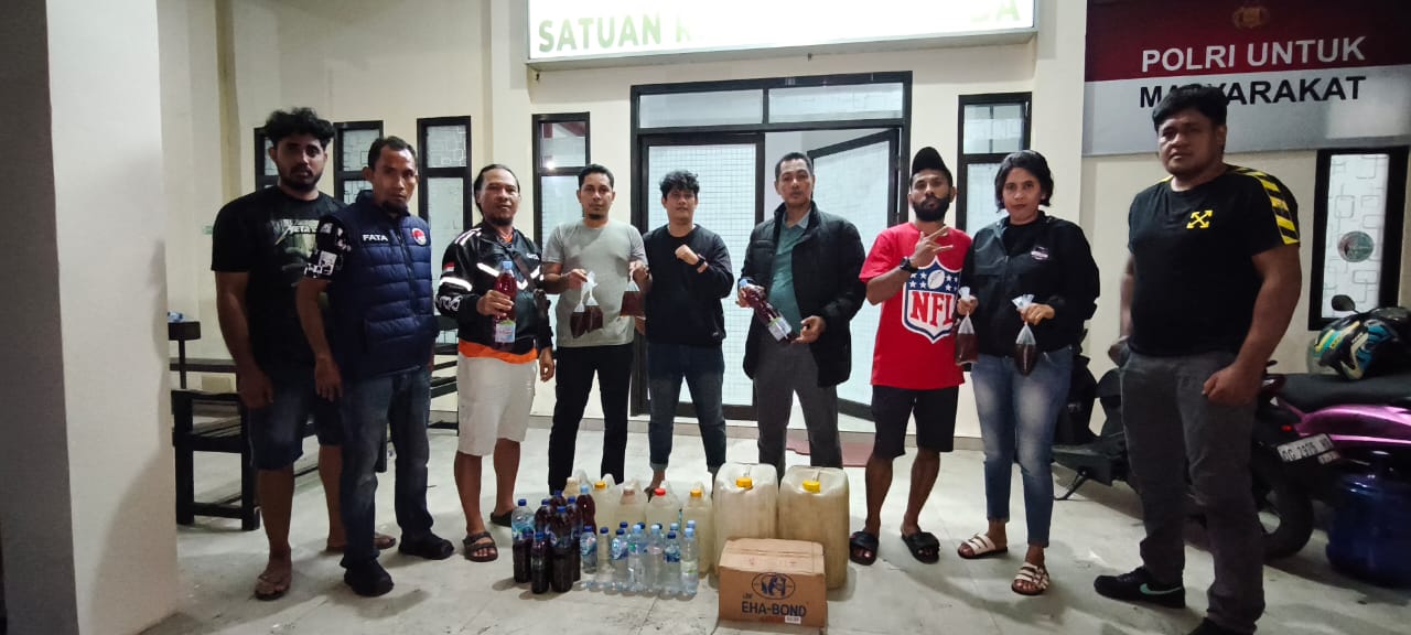 Polres Halut Berhasil Amankan Ratusan Liter Miras