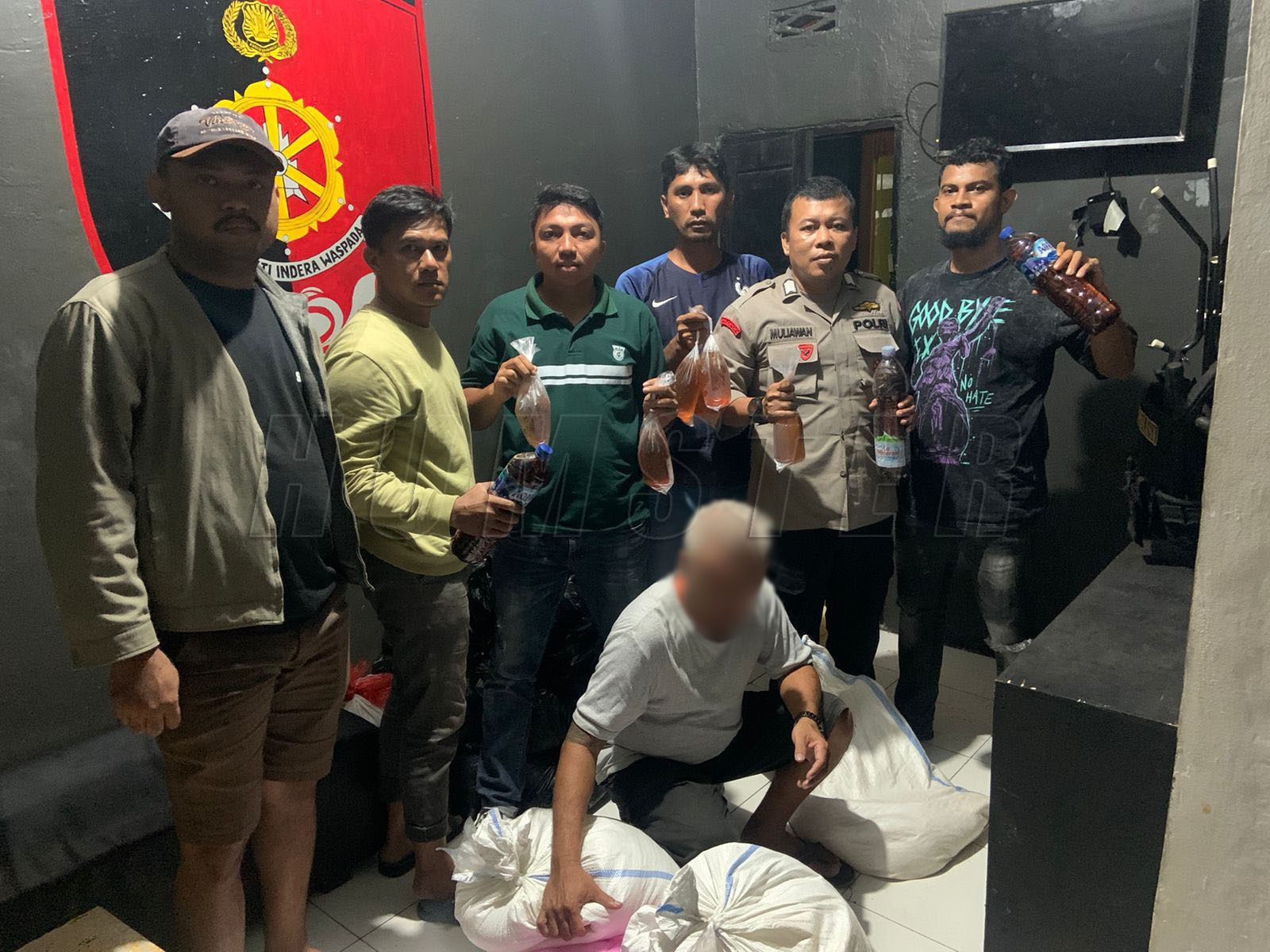 Polsek Ternate Utara Gagal Transaksi Miras Ilegal Ratusan Liter