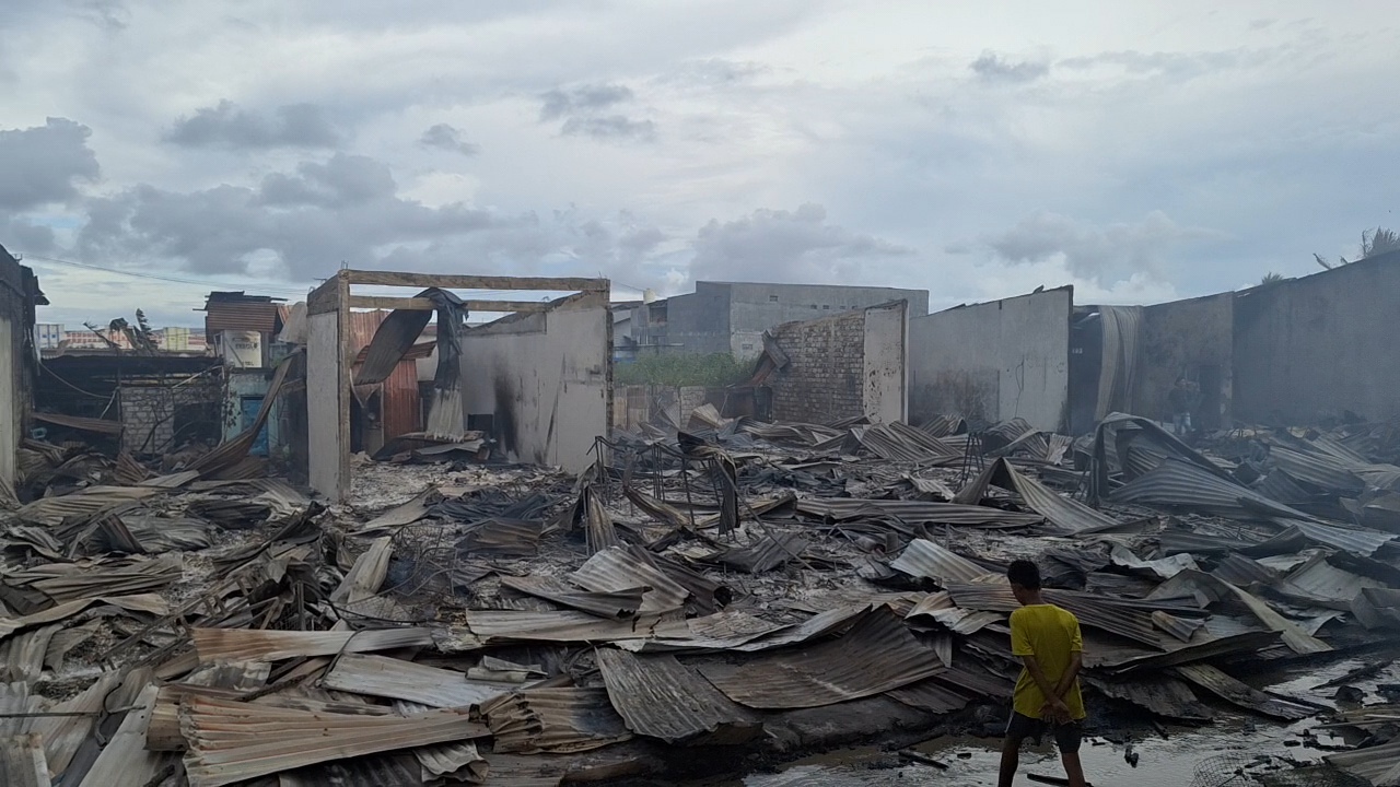 Ini Penyebab Kebakaran Pasar Inpres 1 Rawajaya, Ratusan Pedagang Terpaksa Gigit Jari