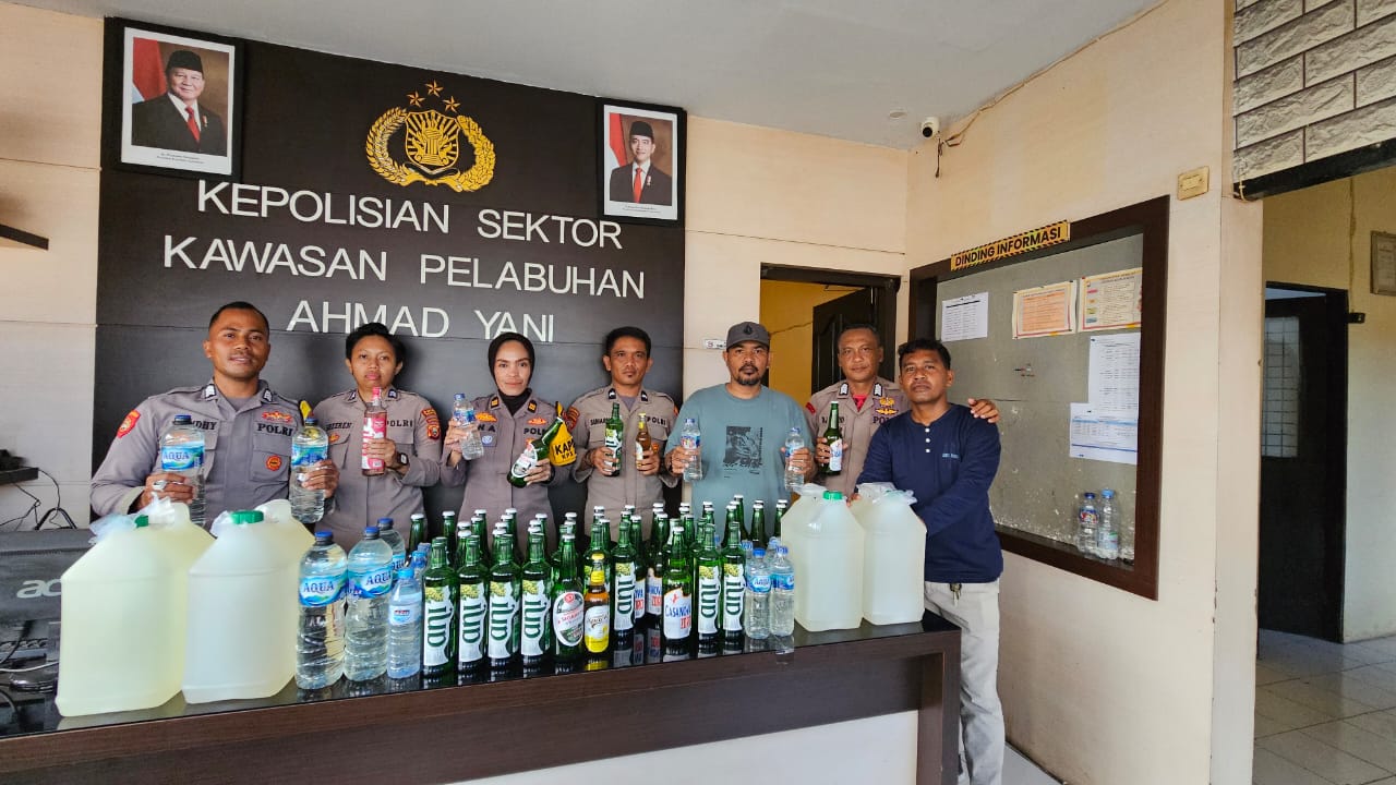 Polsek Pelabuhan Ahmad Yani, Sita Miras Berbagai Merek