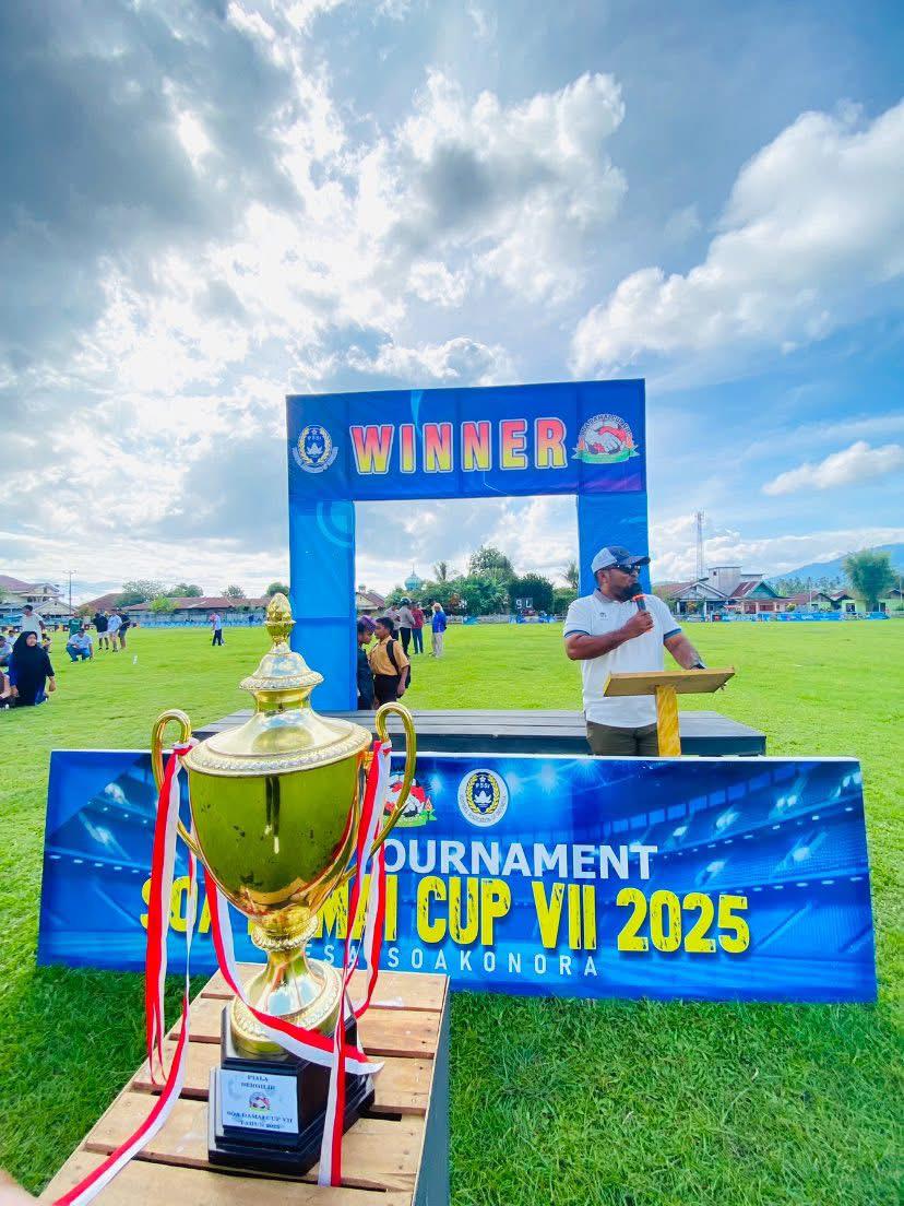 Soa Damai Cup VII, Yansin Gamsungi Keluar Sebagai Juara, Ini Pesan Ketua Askab Halut