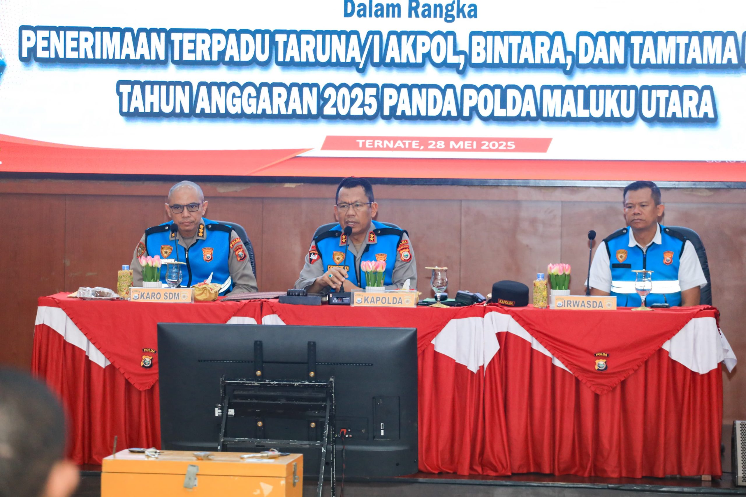 Kapolda Malut Pimpin Sidang Penentuan Hasil Seleksi Awal Penerimaan Anggota Polri 2025