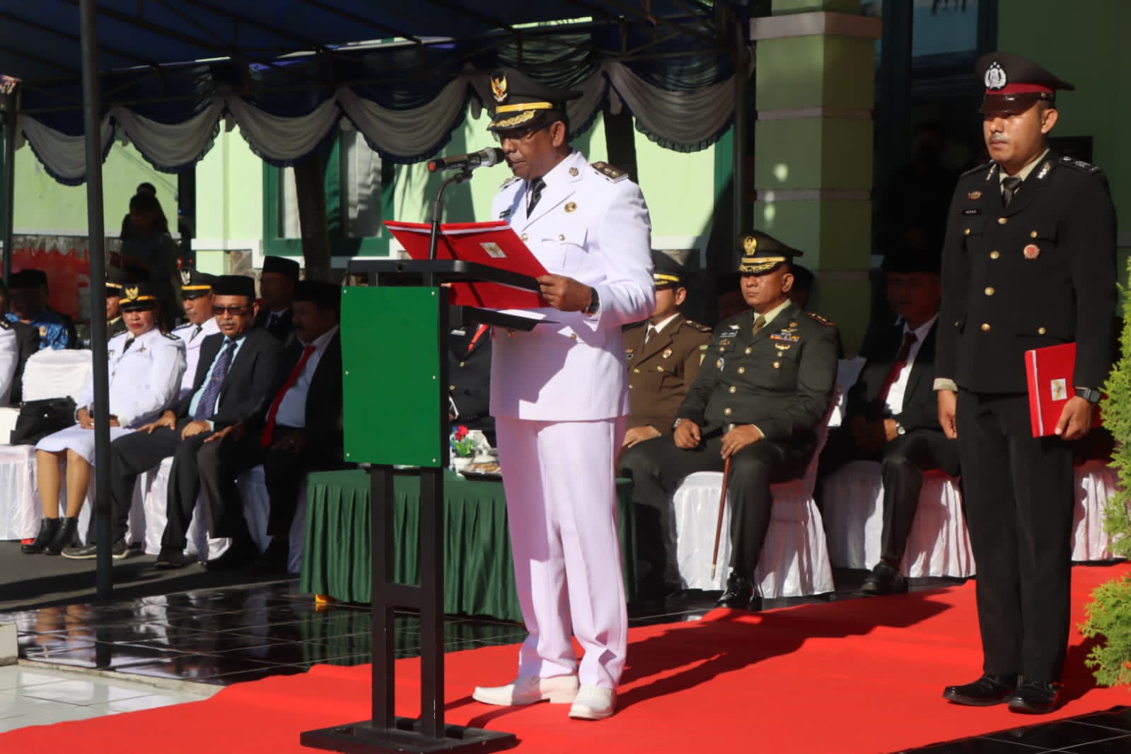 Jadi Irup Di Harla Pancasila, Wabup Halut Minta Agar Masyarakat Hidupkan Nilai Pancasil