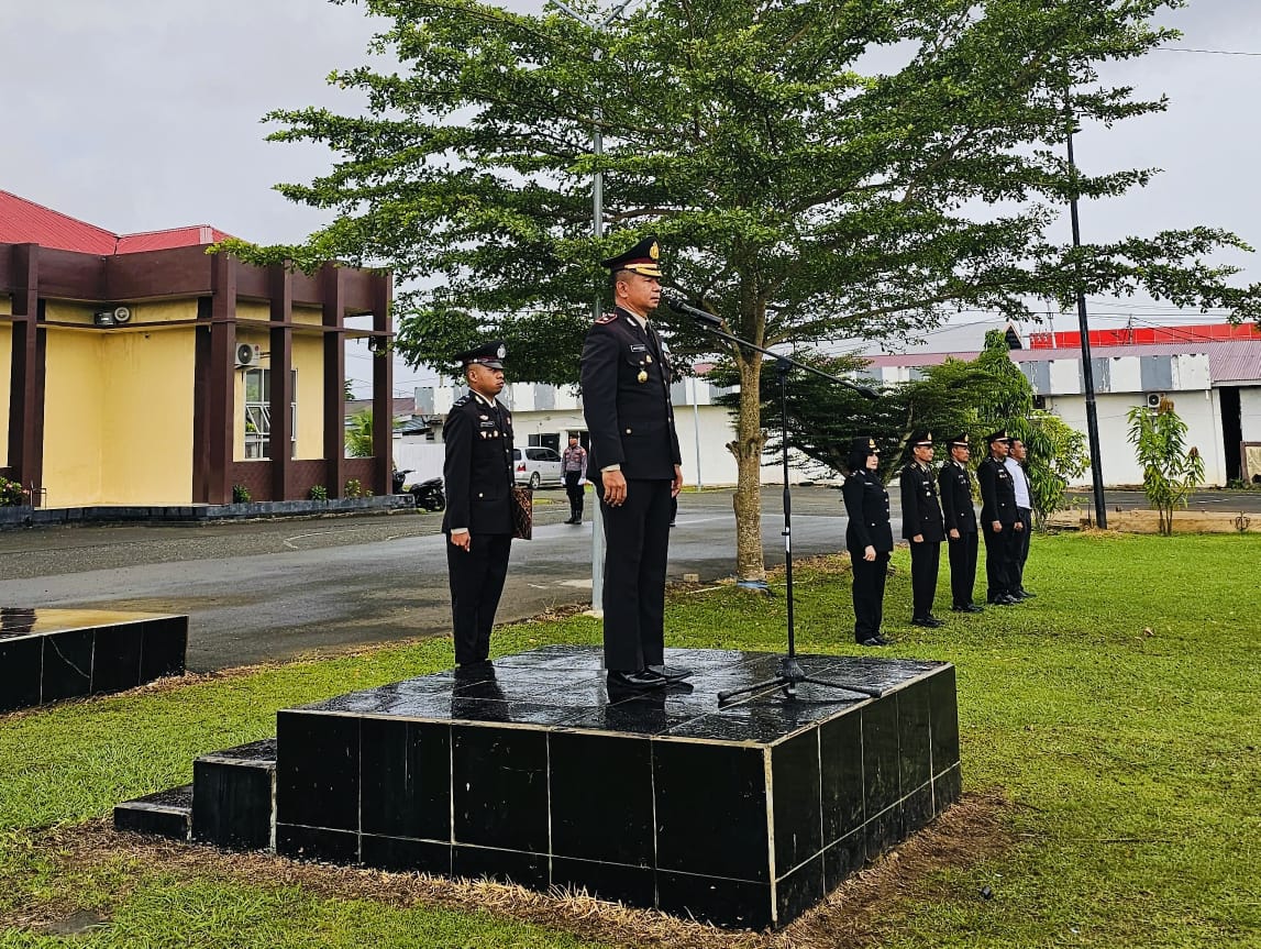 Polres Pulau Morotai Laksanakan Upacara Peringati Harla Pancasila Ke 80 Tahun 2025
