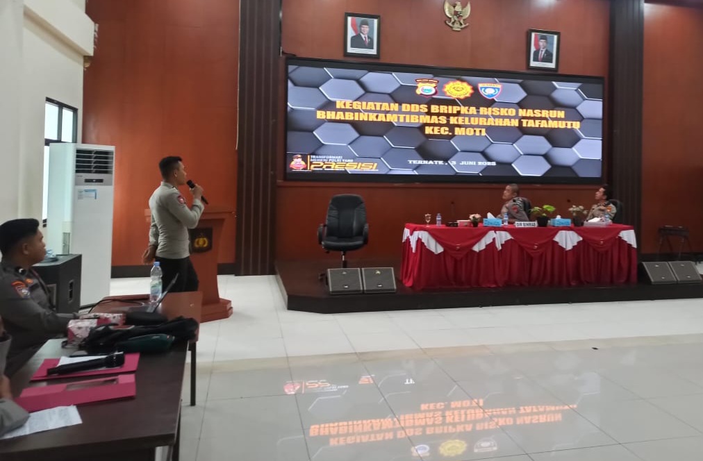 Polda Malut Paparkan Pemetaan Route Door To Door System Bhabinkamtibmas