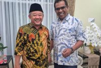 Wakil Bupati Halut Temui Menteri Pendidikan Dasar Prof. Abdul Mu'ti, di kediamannya