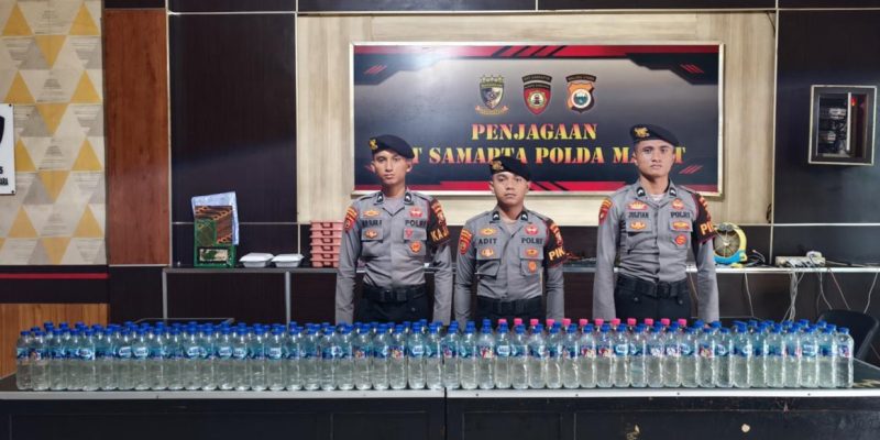 Polda Malut amankan ratusan liter Miras jemis Cap Tikus