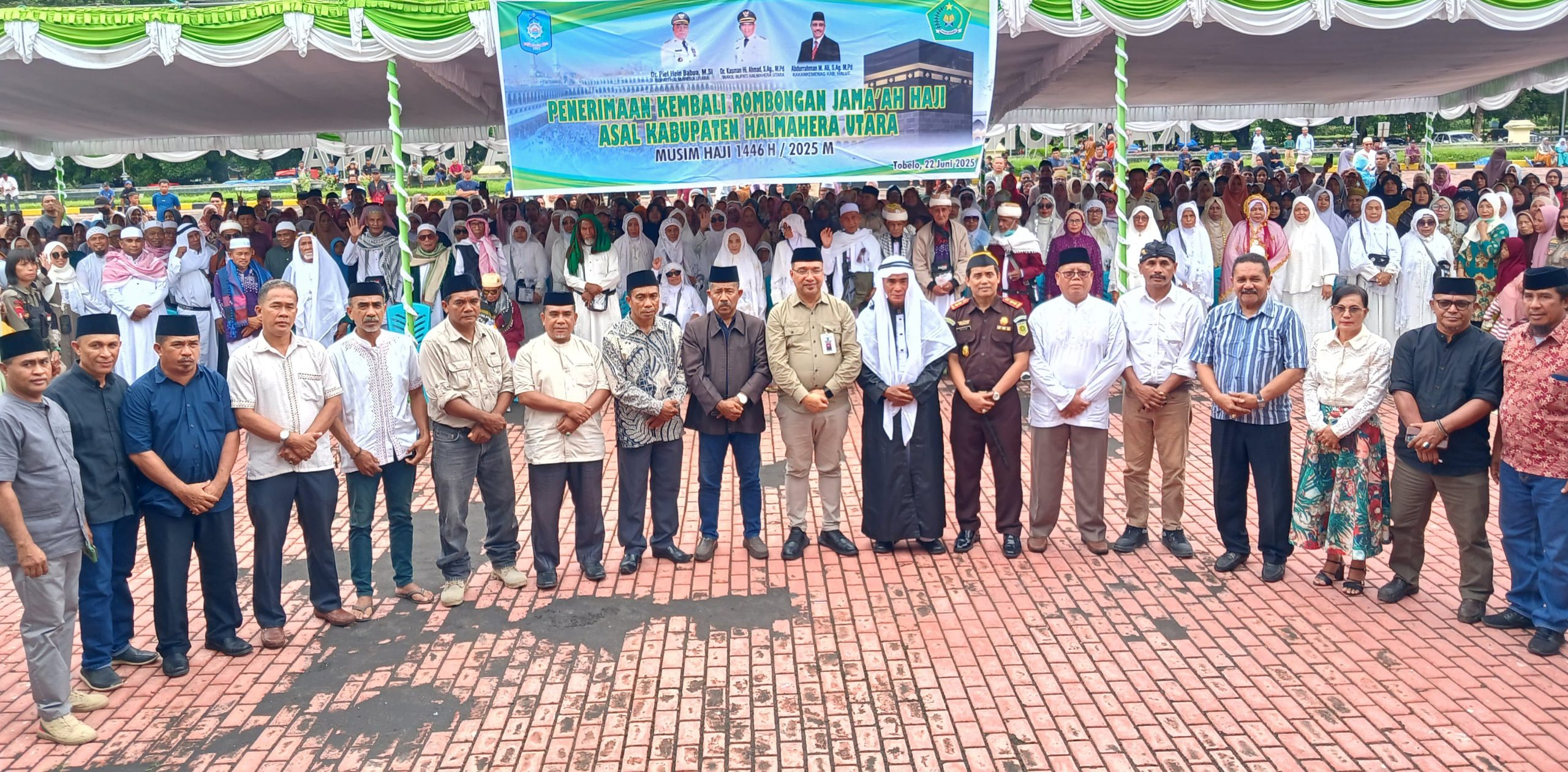 Kedatangan 97 Jamaah Haji Disambut Pemda Halut Dengan Penuh Haru