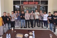 Kapolres Kota Ternate, silaturahmi dengan insan pers. (foto.Humas).