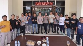 Kapolres Kota Ternate, silaturahmi dengan insan pers. (foto.Humas).