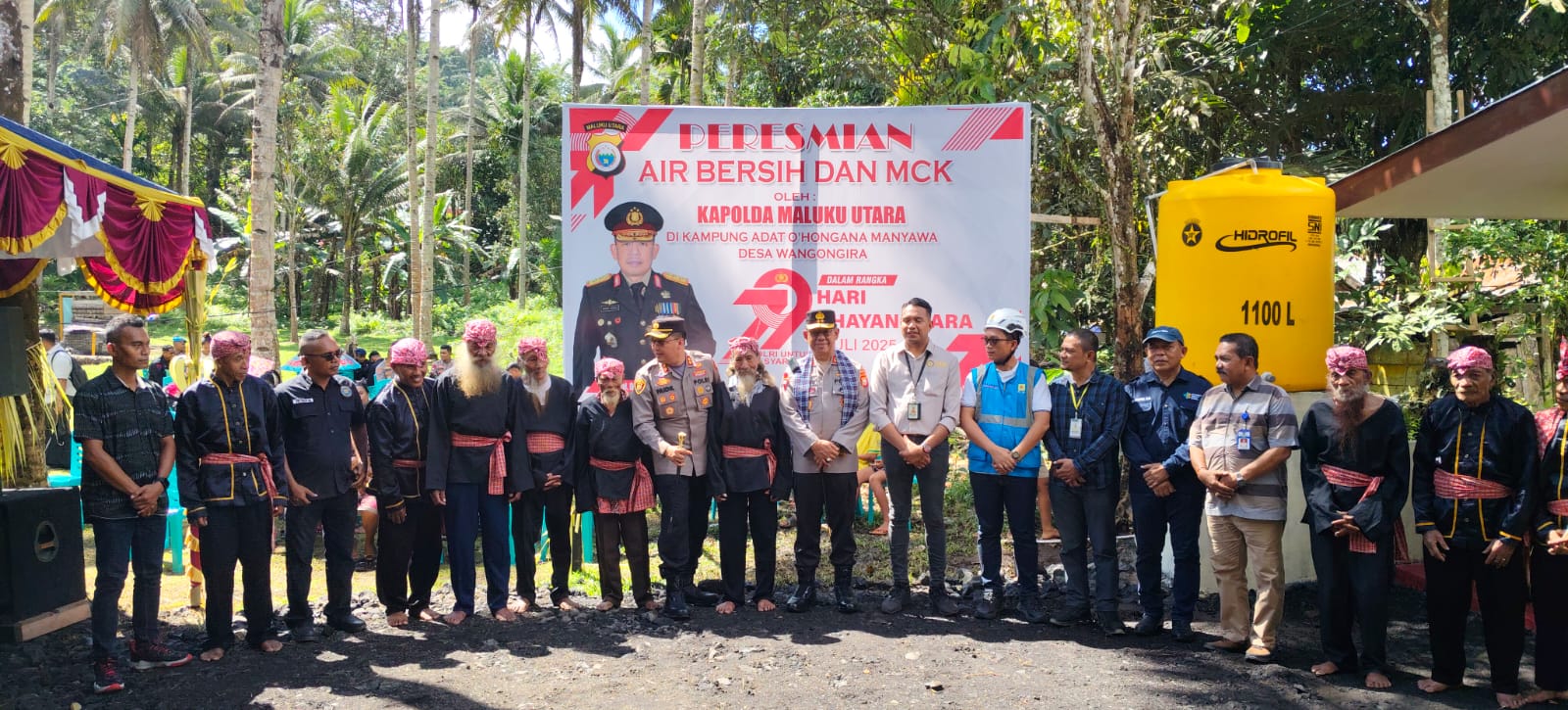 Desa Wangongira Diresmikan Sebagai Kampung Adat oleh Kapolda Maluku Utara