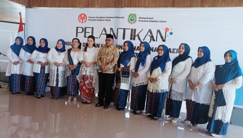 Pelantukan Pengurus Dekranasda se-Malut periode 2025-2030.