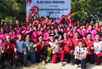 Polres Pulau Morotai Olahraga bersama, sambut hari Bhayangkara ke-79.(foto/istimewa)