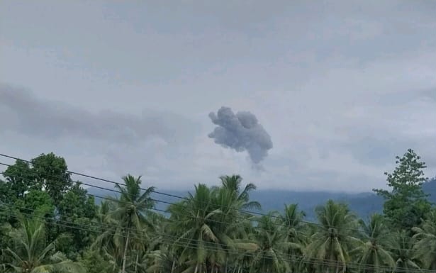 Gunung Dukono Semburkan abu vulkanik setinggi 900 meter.(istimewa)