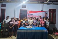 Priska Tadjibu reses di Desa Wangongira.(foto/istimewa)