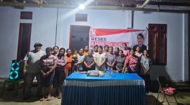 Priska Tadjibu reses di Desa Wangongira.(foto/istimewa)