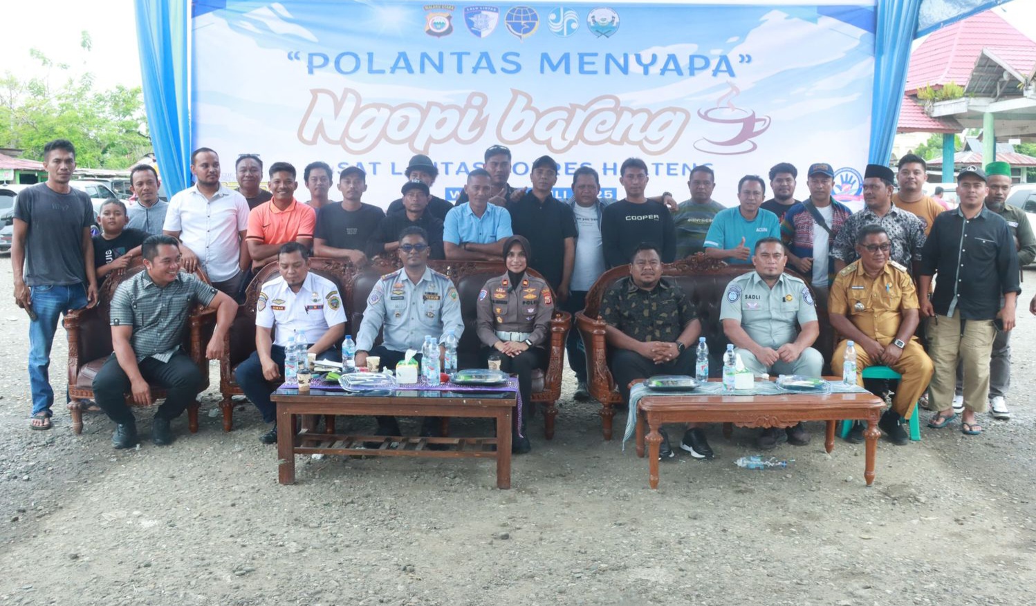 Satlantas Polres Halteng Gelar Coffee Morning Bersama Asosiasi Driver Truk Dan Organda