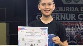 Bripda Nurul Raih juara 2 di turnamen tinju Gubernur Cup 2025.(foto/istimewa)