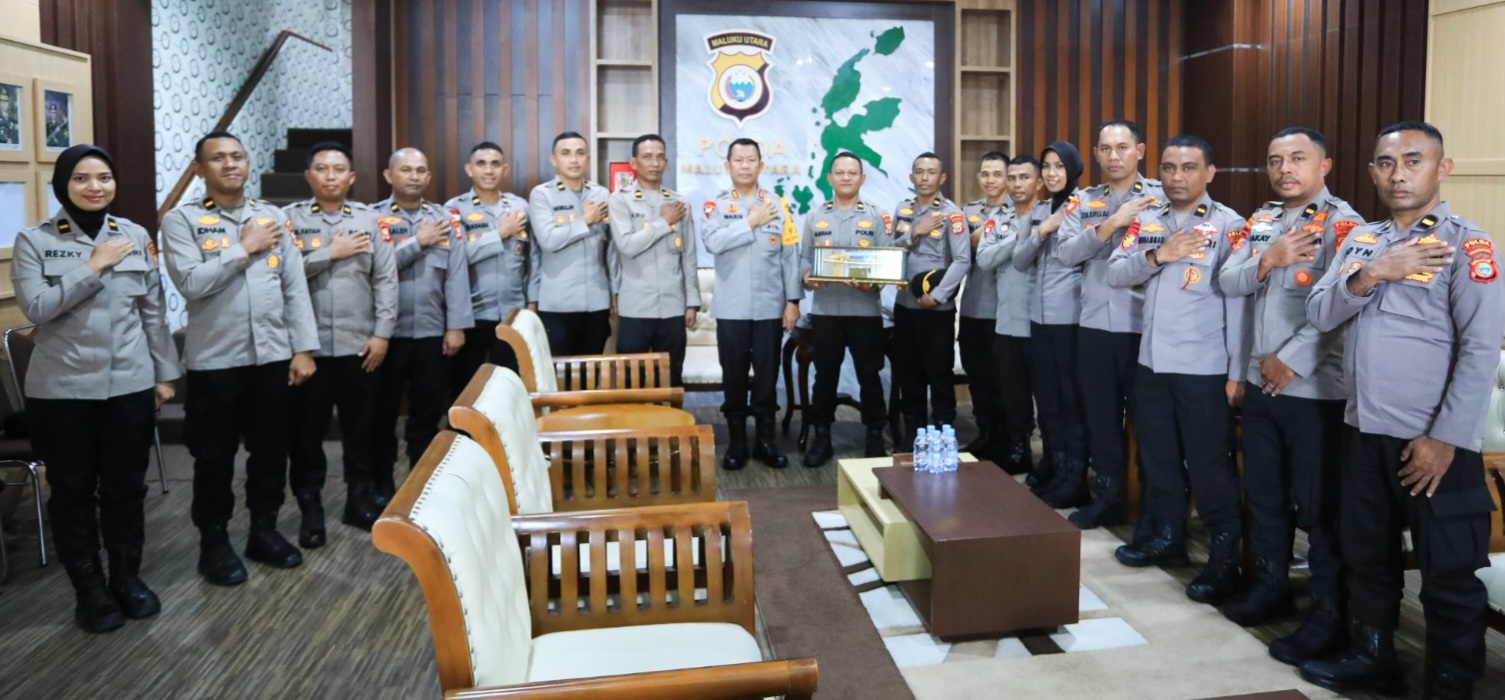 Kapolda Malut Terima Silaturahmi Perwira SIP Angkatan 54, Tekankan Kepemimpinan Berintegritas