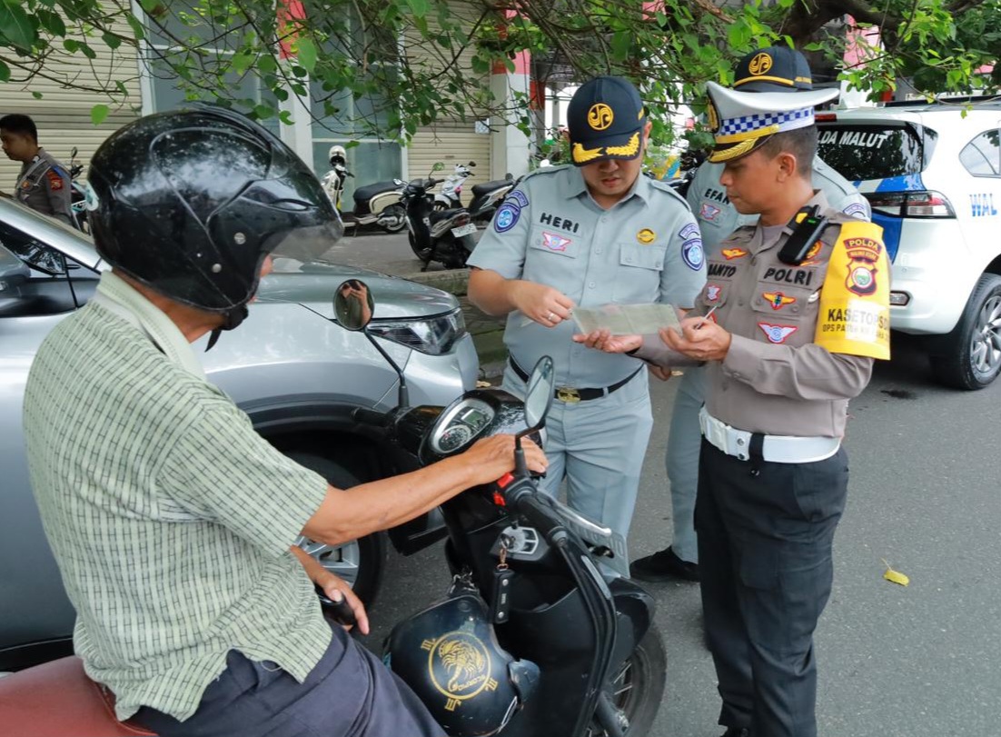 Hari Ke 7 Operasi Patuh Kie Raha 2025, 3.735 Pelanggaran Lalu Lintas Ditindak Polda Malut