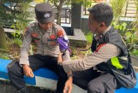 Sebelum melaksanakan Operasi patuh, sejumlah personil cek kesehatan.(foto/istimewa)