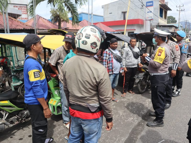 Satlantas Polres Halut Jaring ratusan kendaraan.