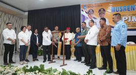 Wakil Bupati di dampingi unsur Forkopimda esmi membuka RPJMD 2025-2029.(foto/umo)