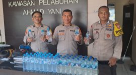 Polsek Pelabuhan Ahmad Yani gagalkan Miras.(foto/humas)