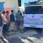 Wakil Bupati Halut melepaskan penyaluran cadangan beras ke masyarakat.