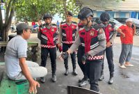 Direktorat Samapta Polda Malut, gelar patroli.(foto/humas)