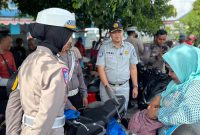 Satlantas Polres Ternate, saat melakukan operasi patuh Kie Raha 2025.(foto/istimewa)