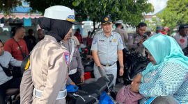 Satlantas Polres Ternate, saat melakukan operasi patuh Kie Raha 2025.(foto/istimewa)