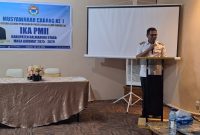 Wakil Bupati Halut Dr. Hi. Kasman Hi. Ahmad, buka Mucab IKA PMII Halut.