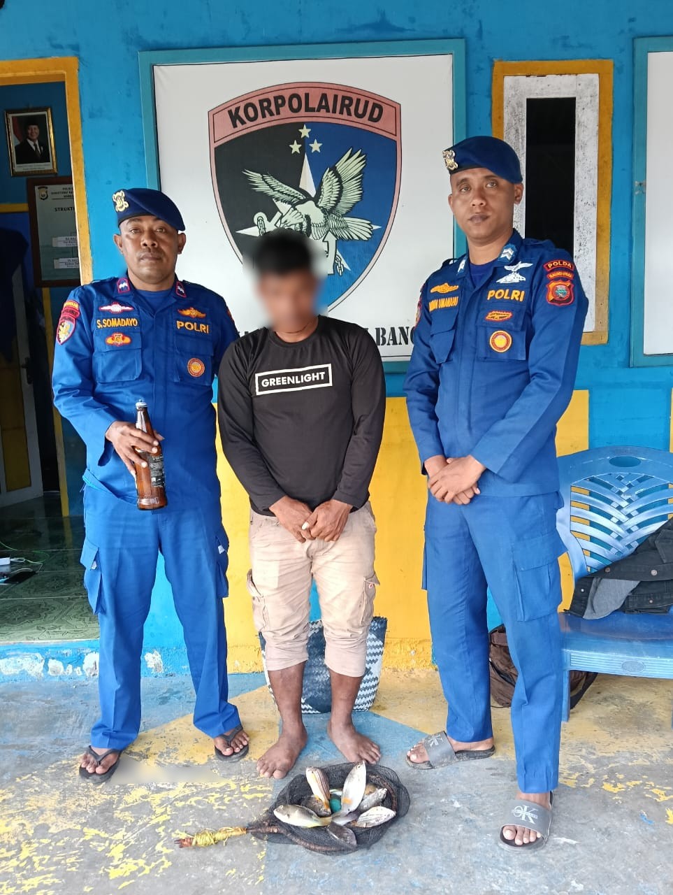 Polairud Polda Malut Tangkap Seorang Nelayan Pelaku Bom Ikan Di Perairan Taliabu