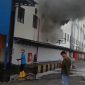 Gudang PT. NICO Terbakar.(foto/istimewa)