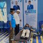 Ketwil DPW PAN Malut Dr. Hi. Kasman Hi. Ahmad pantau kegiatan donor darah.