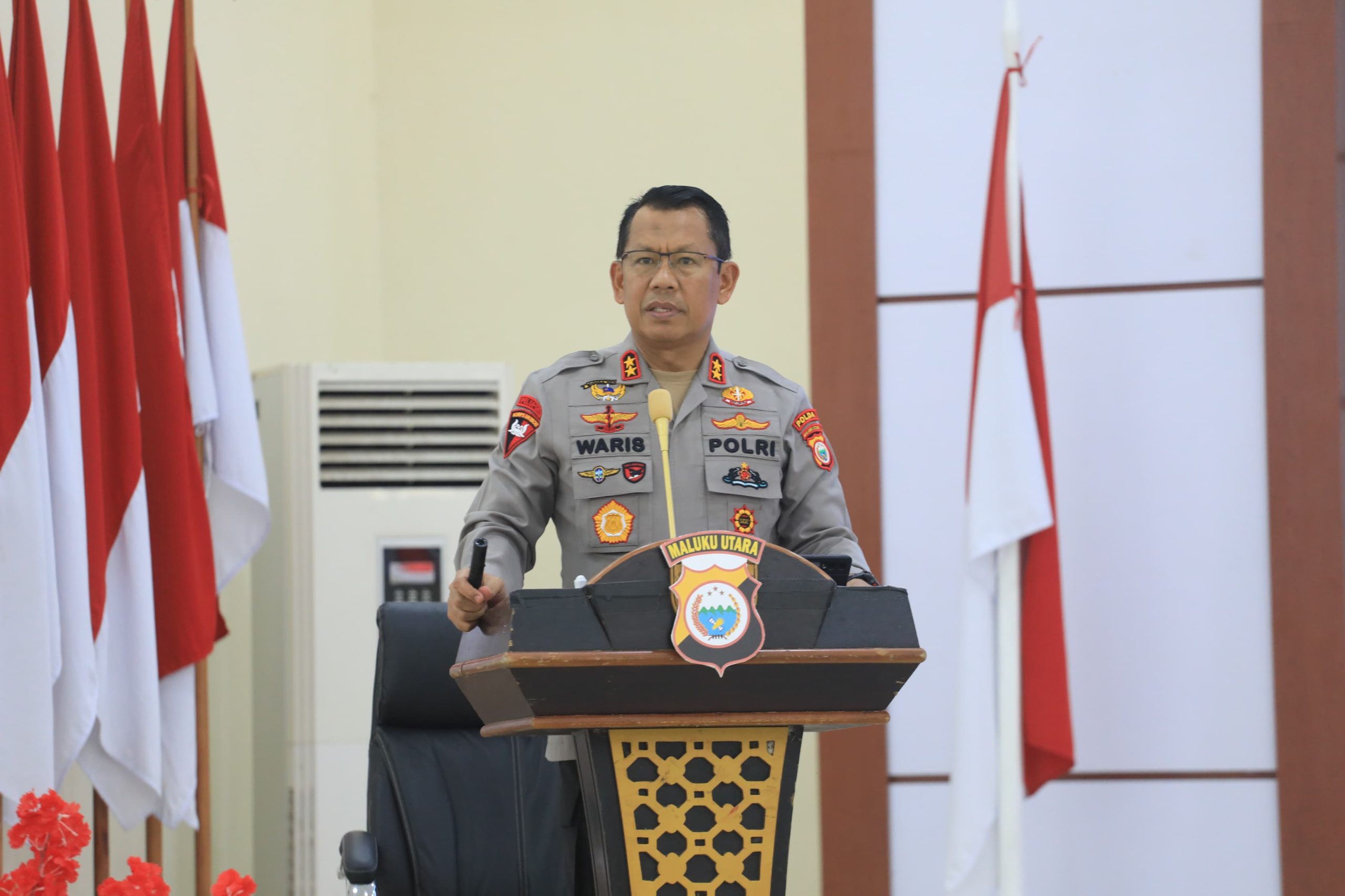 Kapolda Malut Beri Arahan Ke Polres Halteng, Tekankan Profesionalisme Dan Pelayanan Humanis