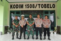 Kapolres Halut silaturahim ke Kodim 1508/Tobelo.