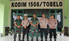 Kapolres Halut Kunjungi Makodim 1508 Tobelo, Perkuat Sinergitas TNI-Polri
