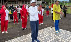 Wabup Halut Senam Bersama Forkopimcam Galela Selatan Dan Pelajar