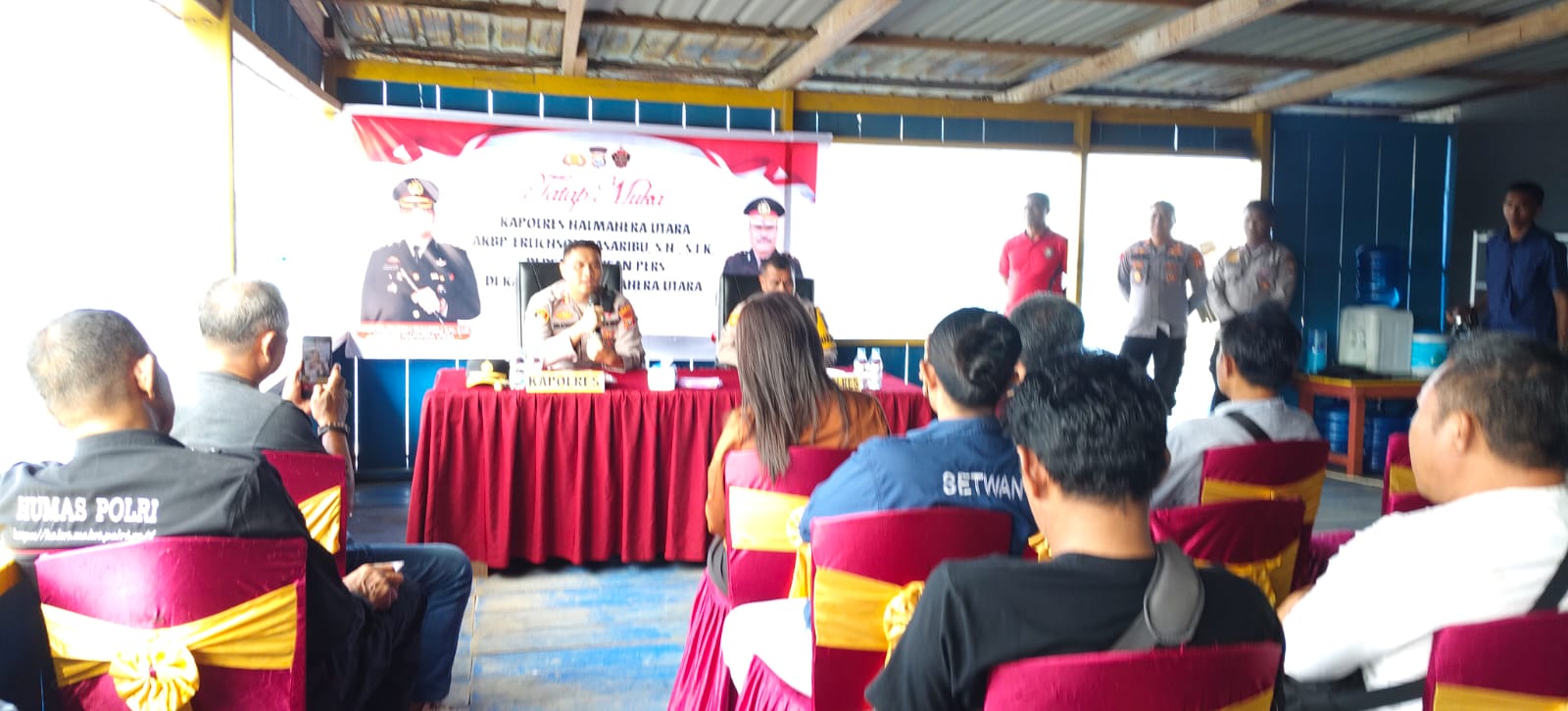 Kapolres Halut Gaungkan Visi ‘BERKAT’ Ajak Media Dan Masyarakat Bersinergi Jaga Kamtibmas