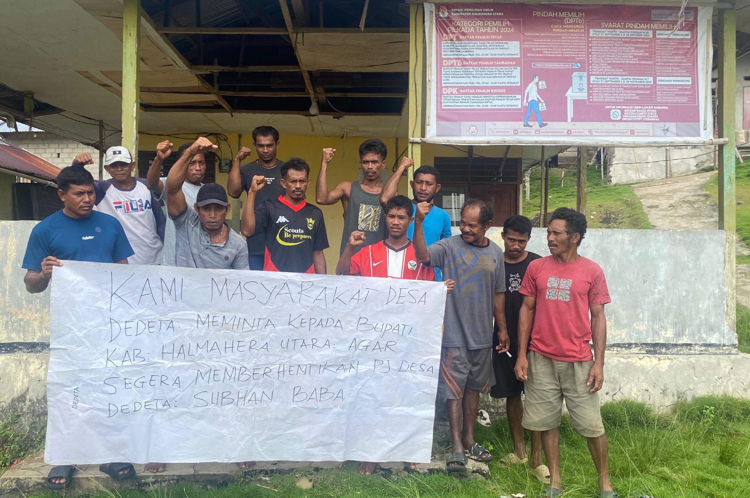 Diduga Korupsi DD, Warga Dedeta Desak Bupati Halut Copot Pj Kades