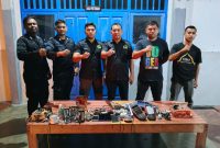 RAZIA, Lapas kelas IIA Ternate amankan barang terlarang.