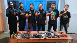 RAZIA, Lapas kelas IIA Ternate amankan barang terlarang.