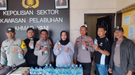 Polsek Pelabuhan Ahmad Yani amankan Miras.